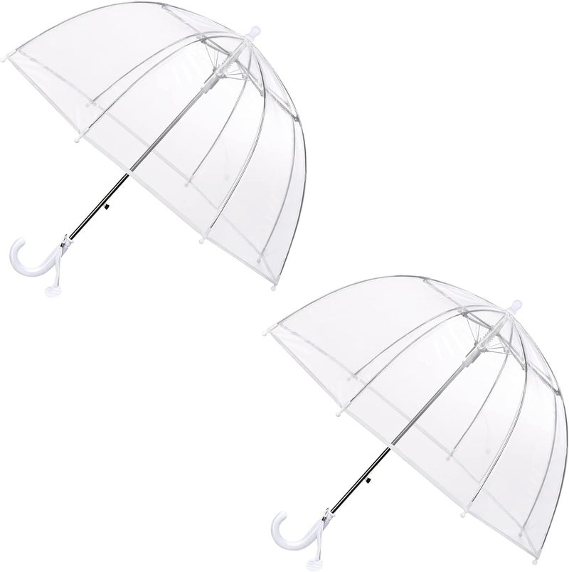 RONIARE Kids Clear Bubble Umbrellas for Rain Dome Windproof Umbrella for Kid Girls and Boys - Image 1